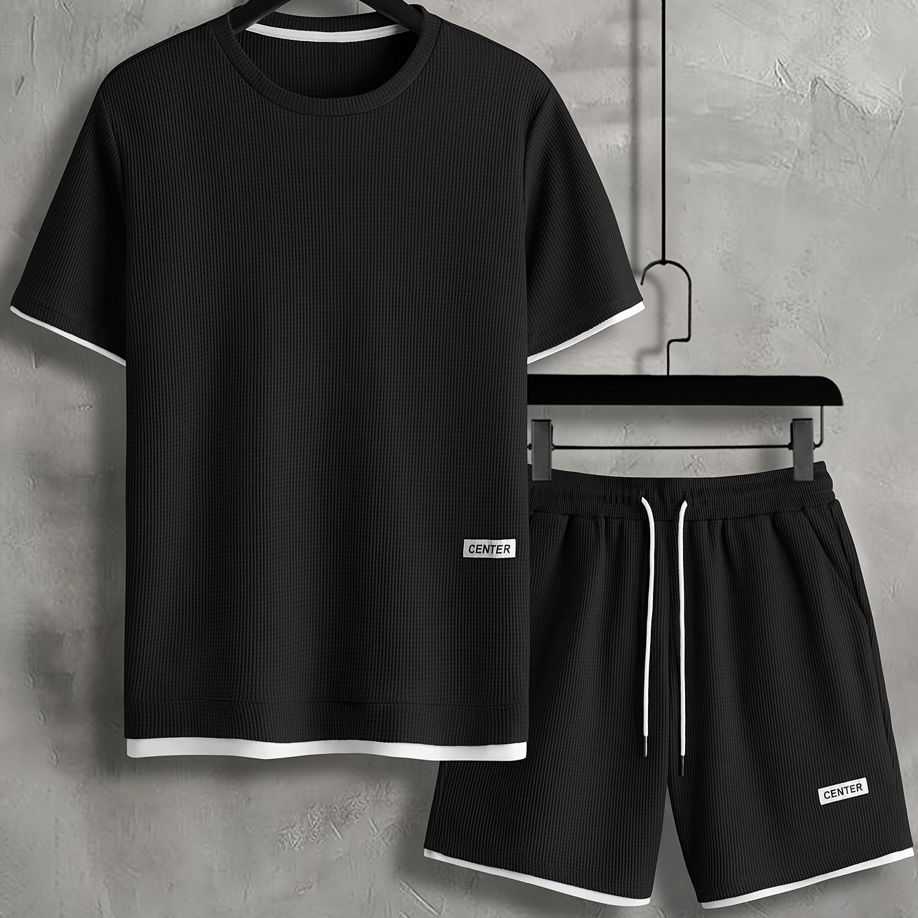 Herren Freizeit Set – Kurzarm Shirt & Shorts, Lounge & Sport, Modernes Streetwear Outfit