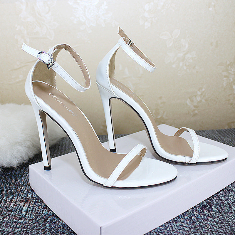 Amanda – Extrahohe Damen High Heels mit Fischmaul-Design