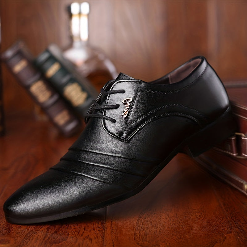Elegante Herren Business-Schnürschuhe – Klassische Anzugschuhe für Büro & Feierlichkeiten