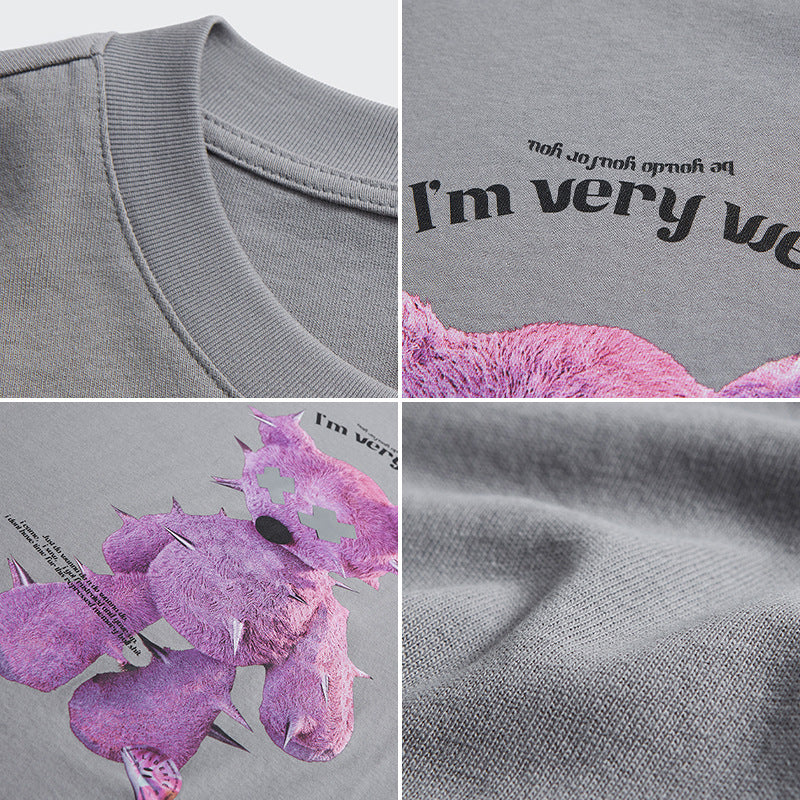 Kevin – Reflektierendes Oversize-T-Shirt mit Druck