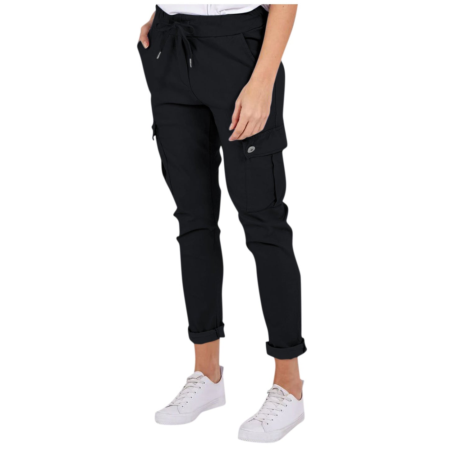 Kim – Cargo-Hose mit Taschen und Kordelzug