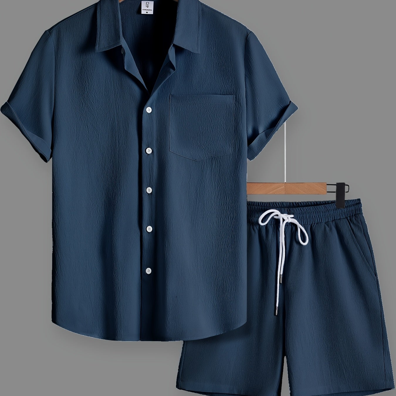 Herren Freizeit Set – Kurzarm Hemd und Shorts für entspannte Anlässe