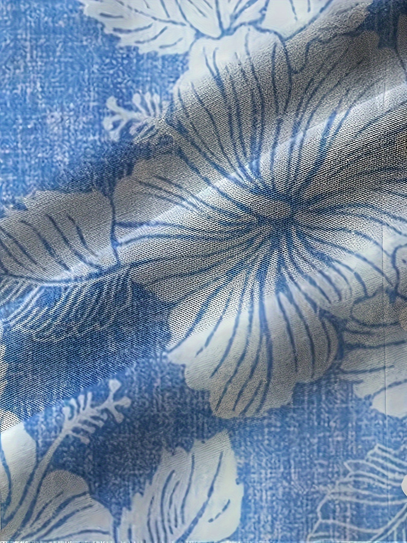 Herren Freizeithemd mit tropischem Blumenmuster – Perfekt für Urlaub & Sommer