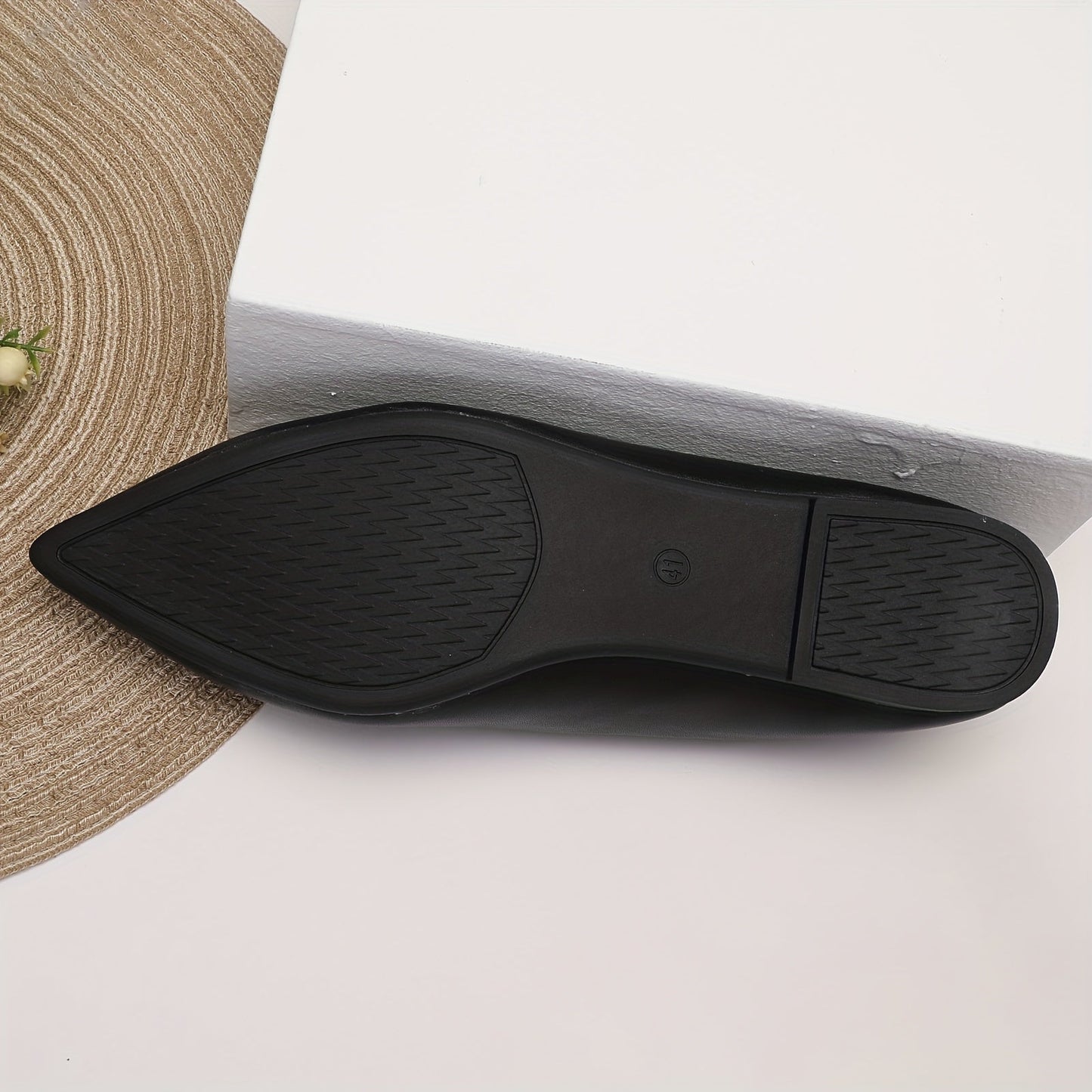 Damen Elegante Spitzenschuhe mit Schnalle – Klassische Flats für Büro und Alltag