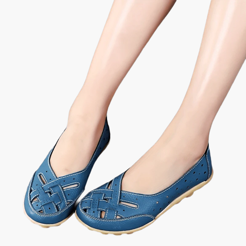 Damen Komfort-Ballerinas mit Flechtmuster – Bequeme Slipper für Alltag & Freizeit