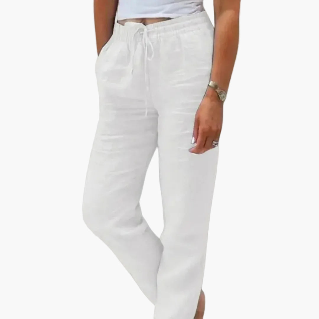 Damen Freizeithose mit Kordelzug – Komfortable Sommerhose für Alltag und Urlaub