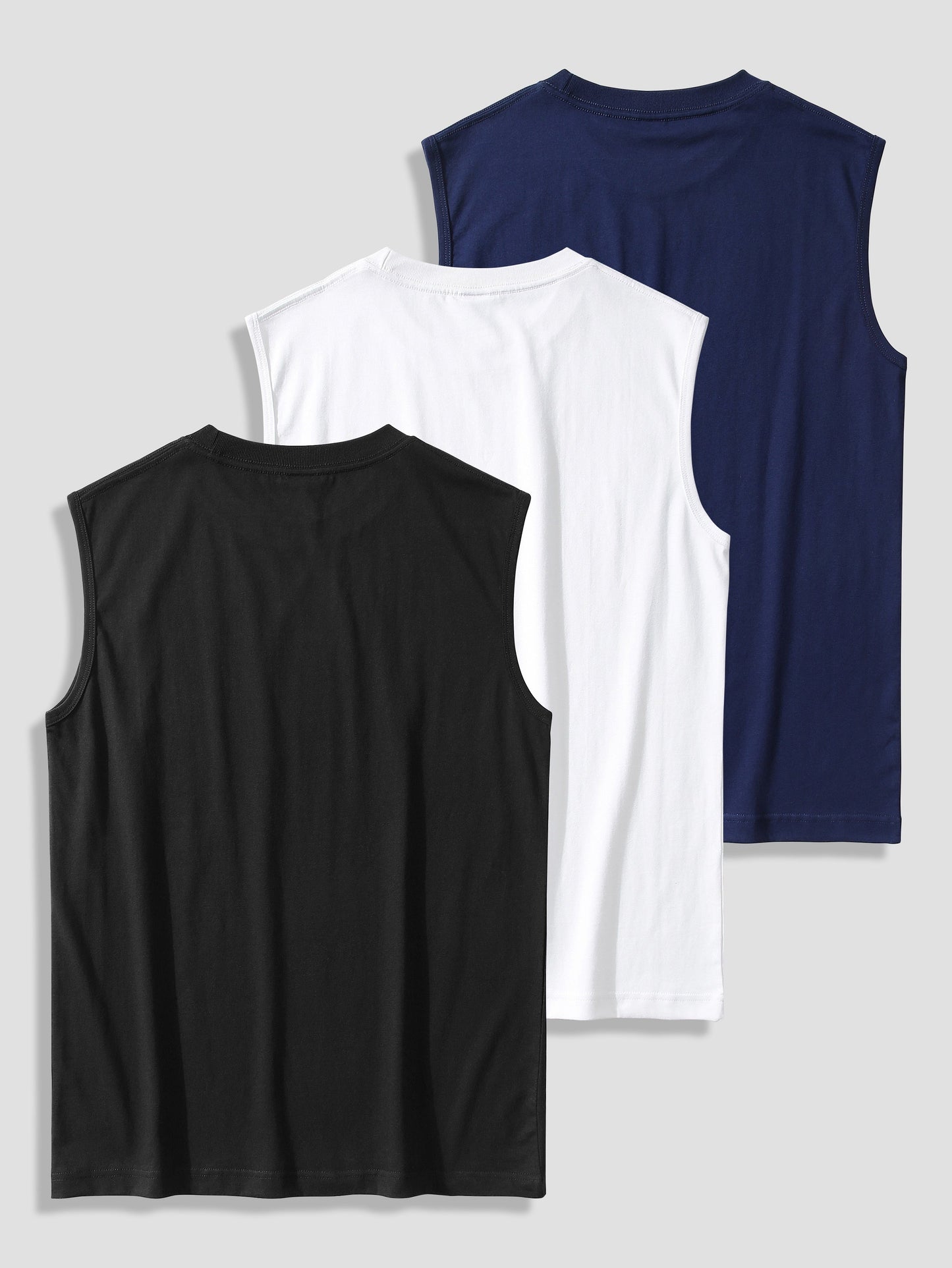 Herren Muskelshirt 3er-Pack – Ärmellose Fitness Tanktops für Sport und Freizeit