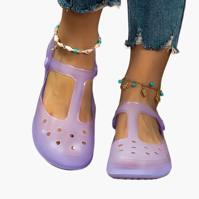 Damen Komfort-Mary Jane Clogs für Alltag und Freizeit – Stilvolle Plateau-Slipper