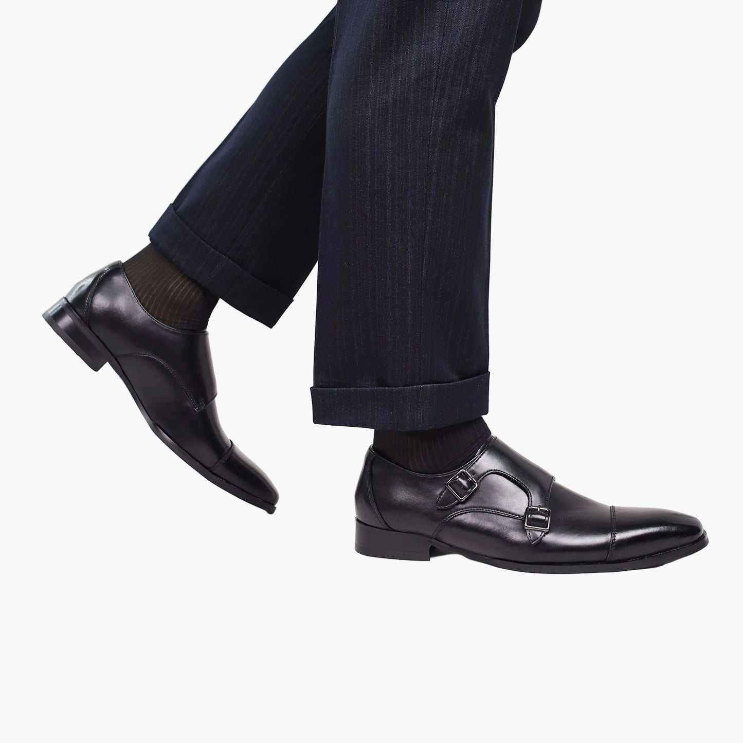 Herren Doppel-Monkstrap Business Schuhe – Elegante Büro- und Festschuhe