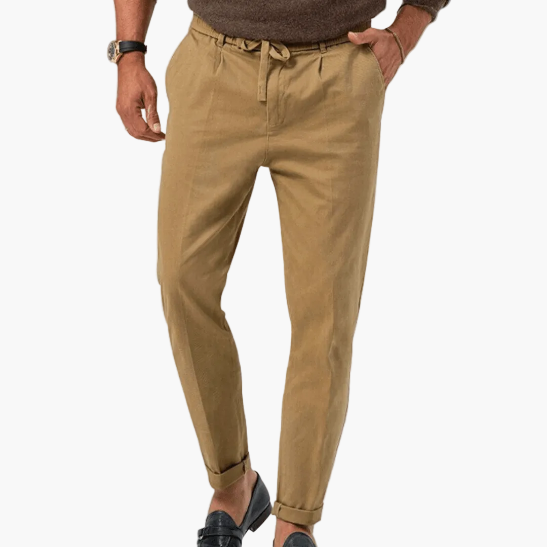 Herren Veganes Leinenhose – Eleganter Freizeitstil für Alltag und Business