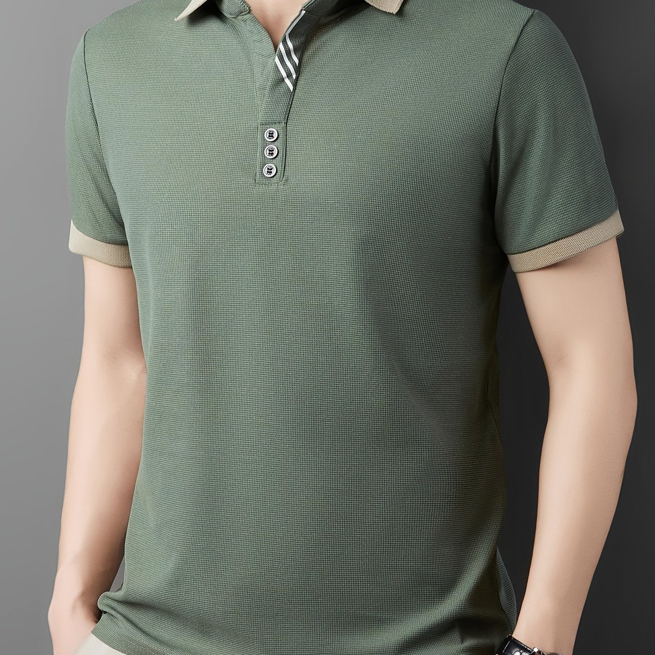 Herren Polohemd mit Kontrastkragen – Stilvolles Freizeit- und Business-Poloshirt