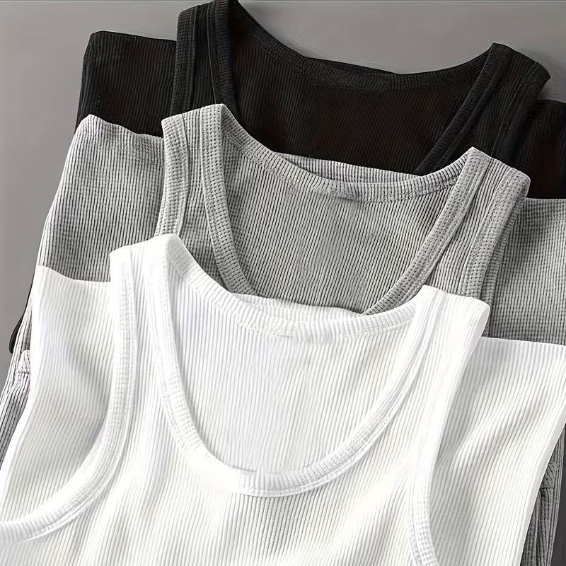 Herren Sport Tanktop mit Rippstruktur – Modernes Fitnesstop für Training und Freizeit