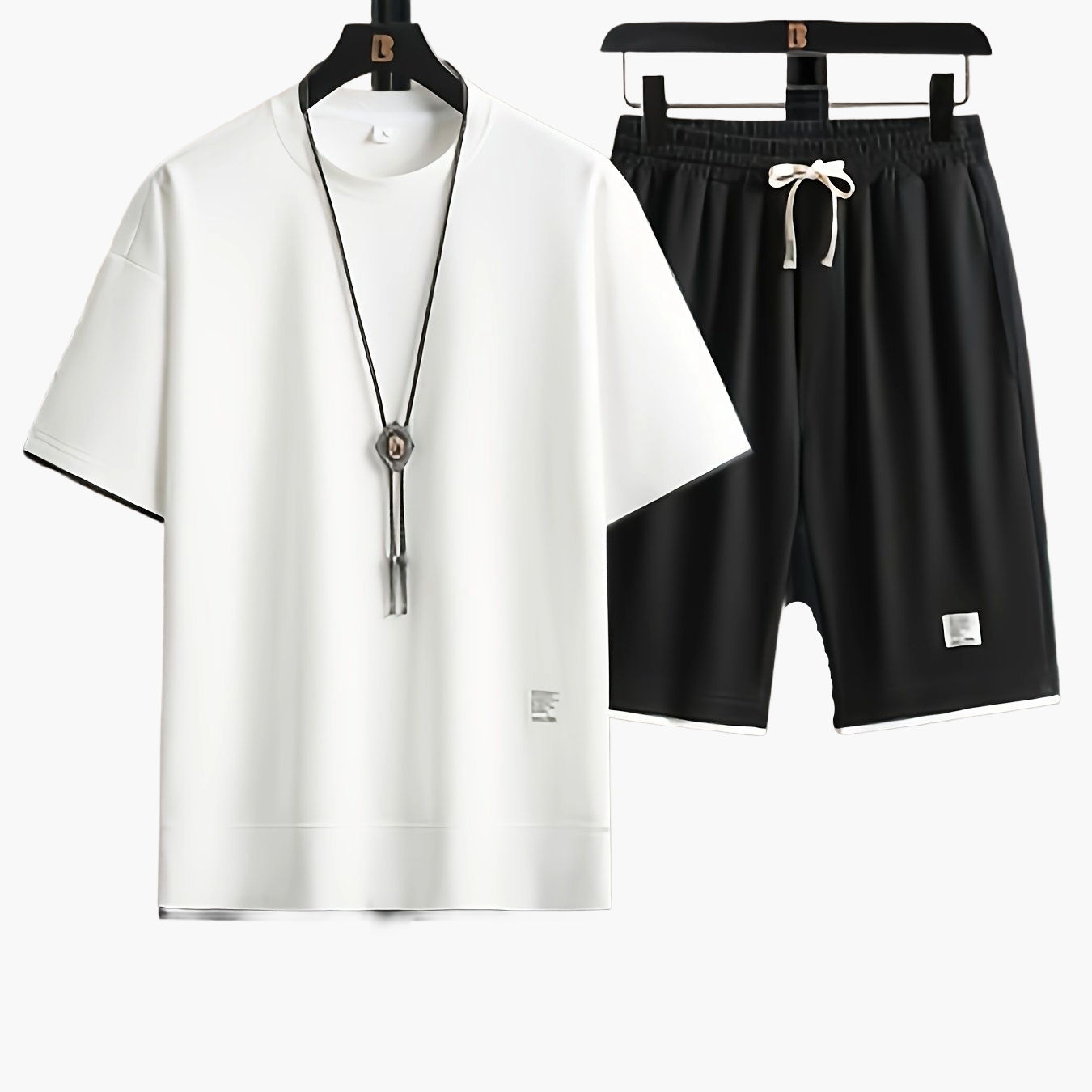 Herren Freizeit Outfit Set – Modernes T-Shirt und Shorts für Alltag & Sport