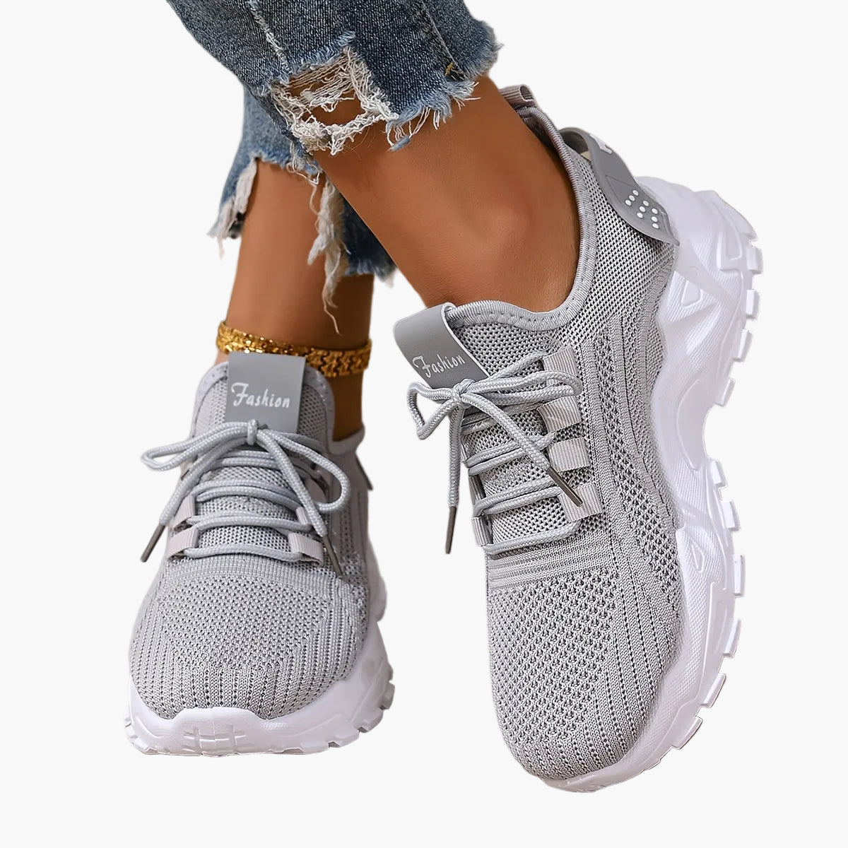 Damen Sneaker Atmungsaktiv Sportlich Freizeit Laufschuhe