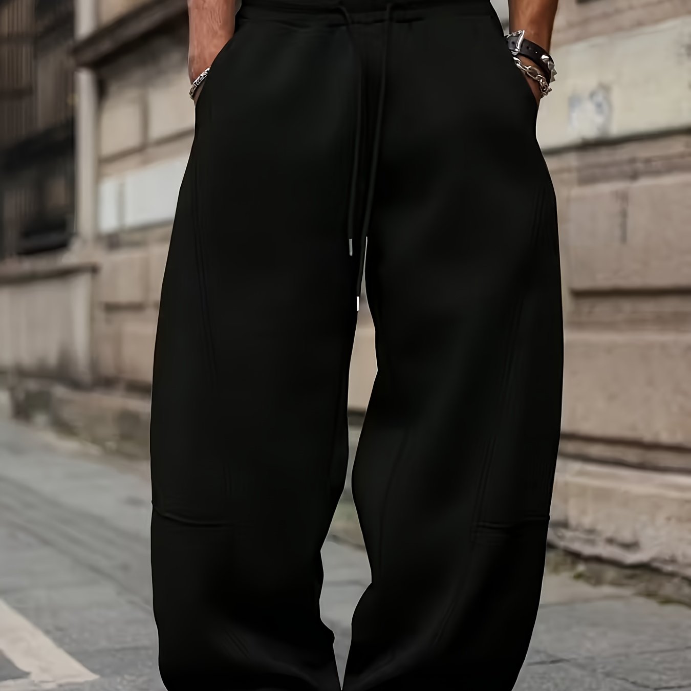 Herren Weite Jogginghose mit Streetstyle-Charakter und modernem Schnitt