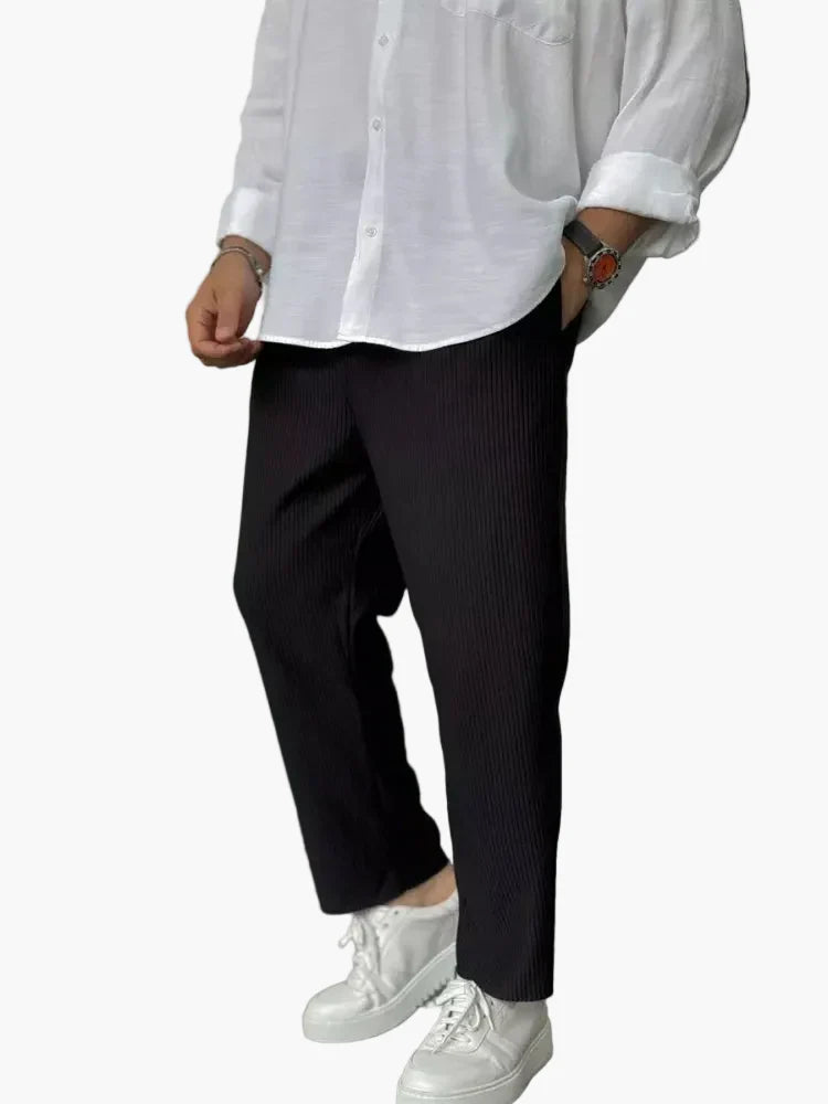 Herren Luxus Freizeithose im Old Money Stil – Elegante Alltagshose mit modernem Schnitt