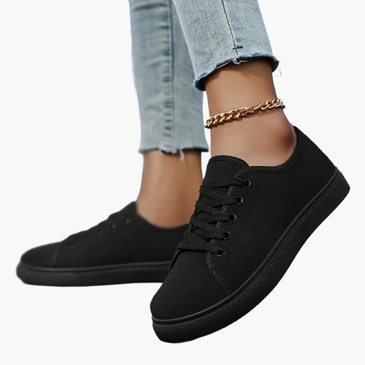 Damen Freizeit-Sneaker mit Schnürung – Bequeme Alltags-Schuhe im modernen Stil
