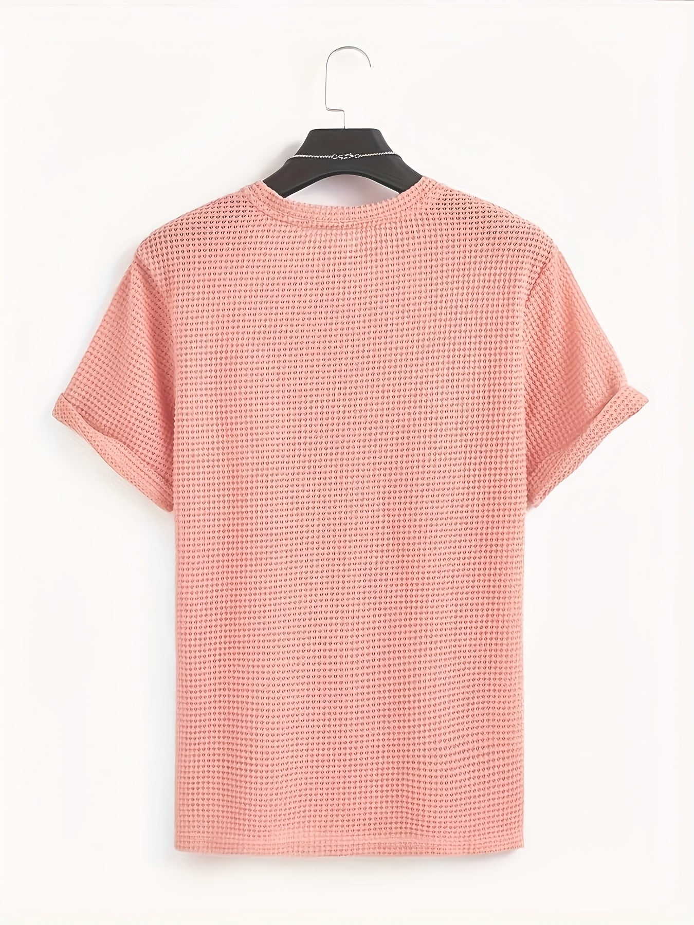 Herren T-Shirt mit modernem Mesh-Design und lässigem Schnitt – Perfekt für Sommer, Urlaub & Freizeit