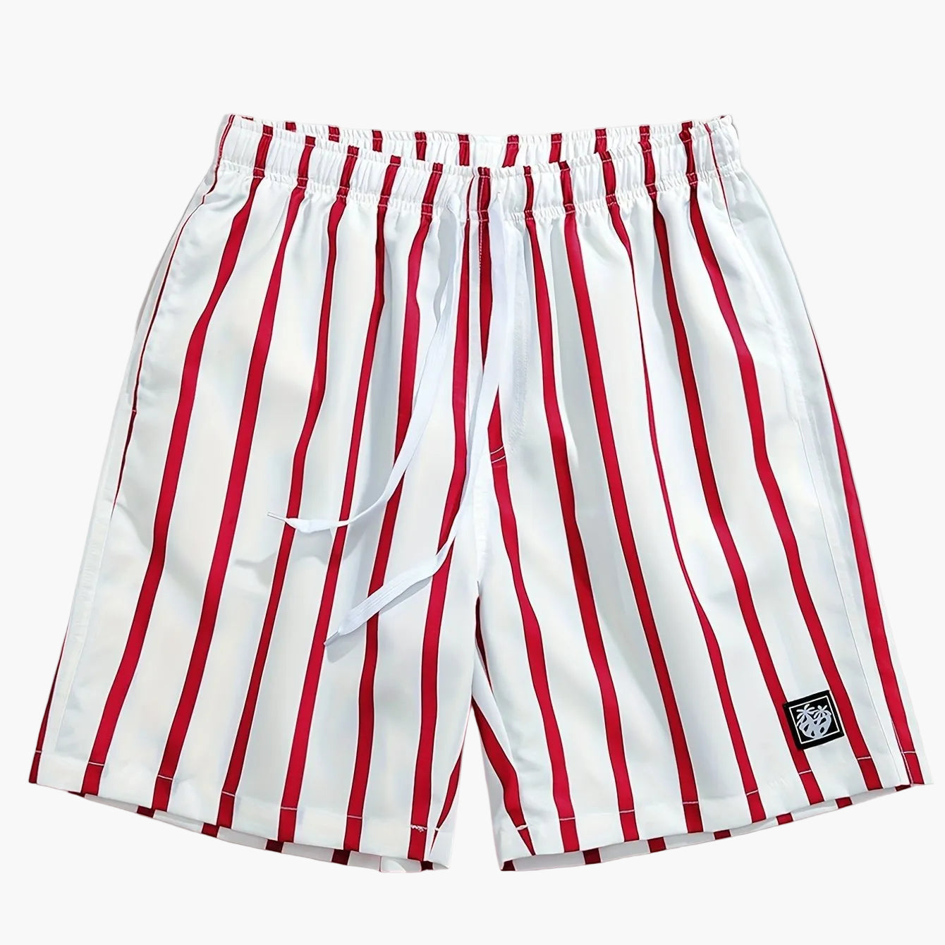 Herren Casual gestreifte Shorts mit Kordelzug für Freizeit & Alltag