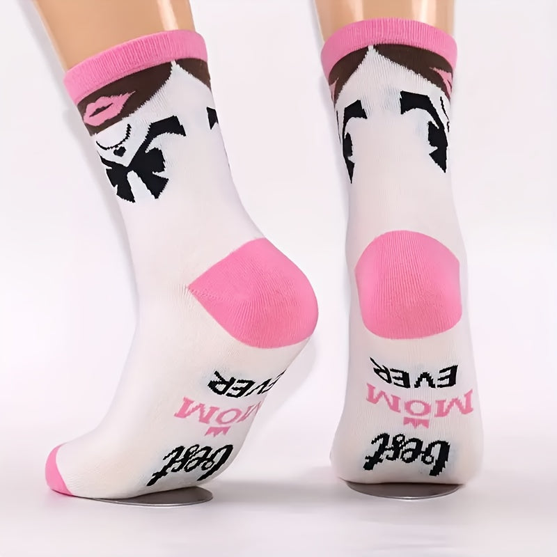Damen Socken Best Mom Ever – Lustige Muttertagsgeschenk-Socken, Geschenkidee für Mütter