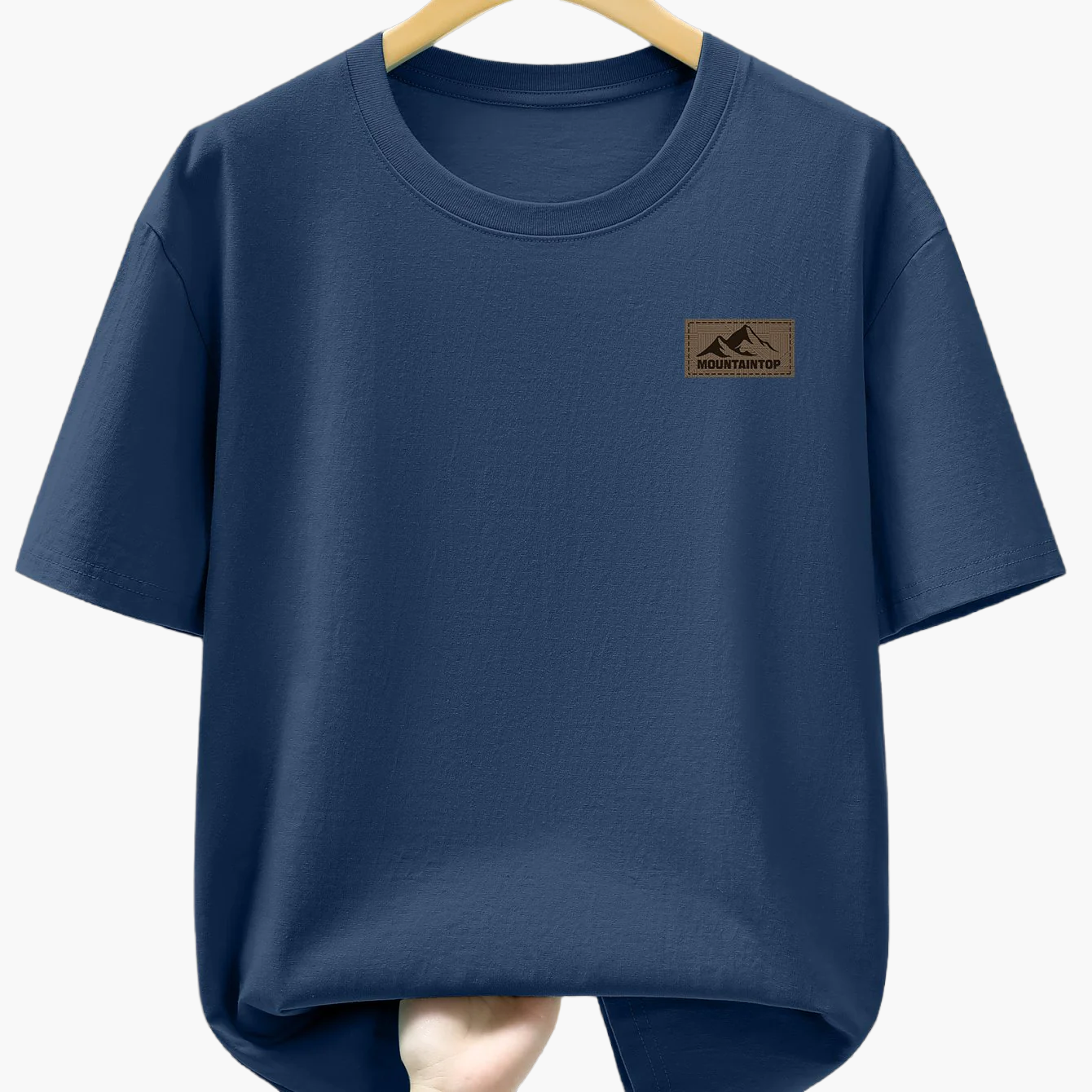 Herren T-Shirt mit Berg-Logo – Freizeit, Modern, Outdoor-inspiriert