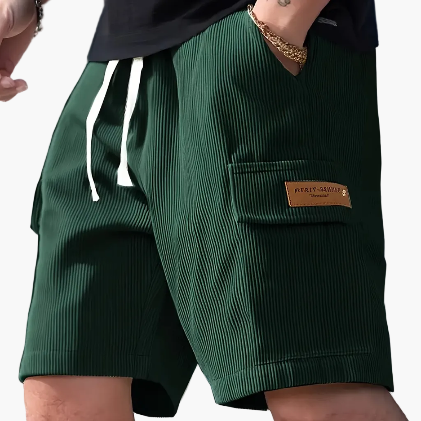 Herren Freizeitshorts mit Kordelzug – Modische Sommer Bermuda für Alltag & Freizeit