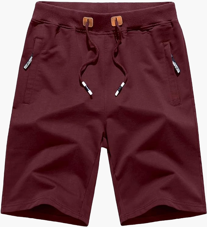 Herren Sportliche Jogging Shorts mit Reißverschlusstaschen – Ideal für Sommer & Freizeit
