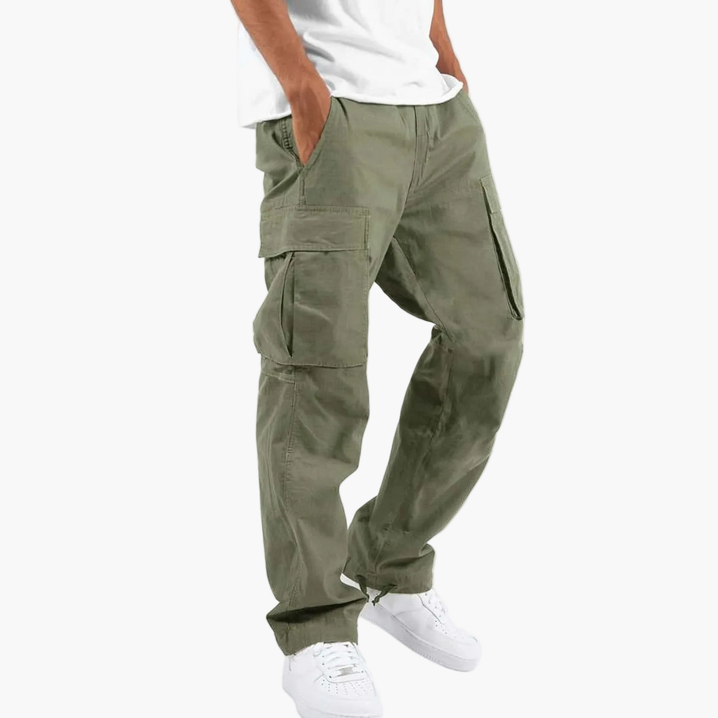 Herren Cargo-Hose Relaxed Fit mit Mehreren Taschen – Praktische und Stylische Freizeithose