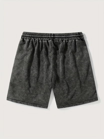 Herren Streetwear Shorts mit Hustle Print – Lässige Freizeithose für Sport & Alltag