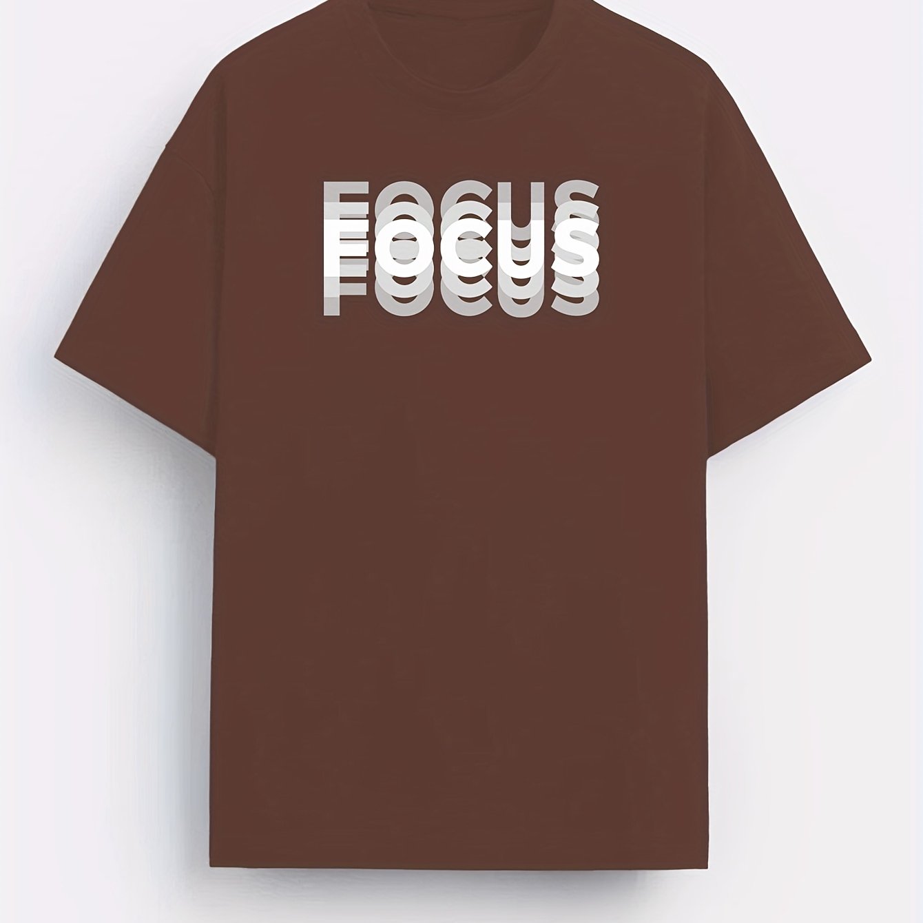 Herren T-Shirt mit modernem FOCUS Statement Print – Lässiges Motivshirt für Alltag & Freizeit