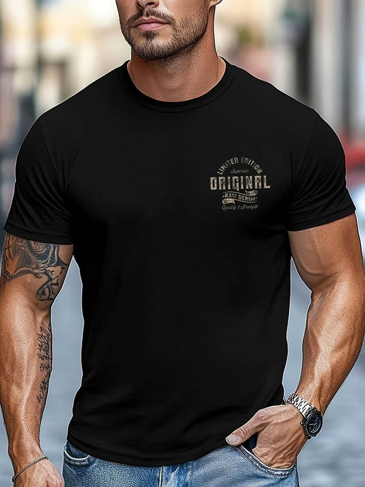 Herren T-Shirt Original Raw Denim Limited Edition – Casual Streetwear für Alltag und Freizeit