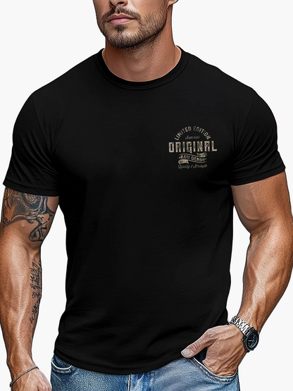 Herren T-Shirt Original Raw Denim Limited Edition – Casual Streetwear für Alltag und Freizeit