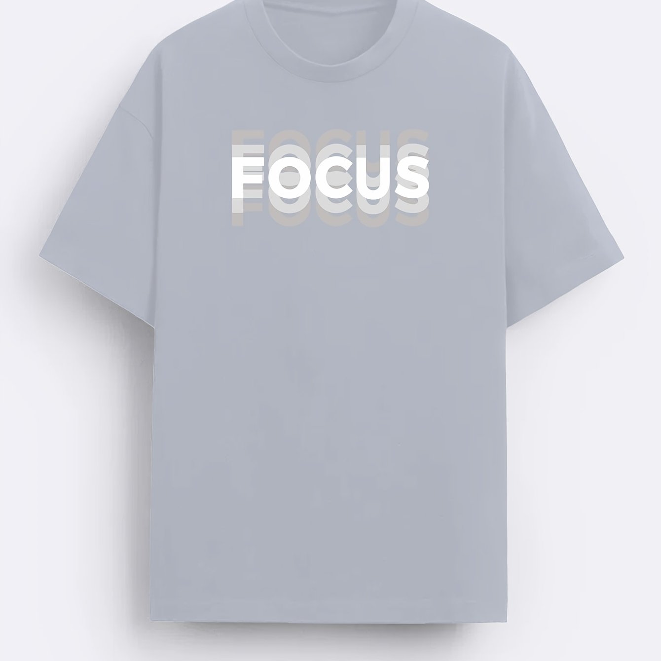 Herren T-Shirt mit modernem FOCUS Statement Print – Lässiges Motivshirt für Alltag & Freizeit