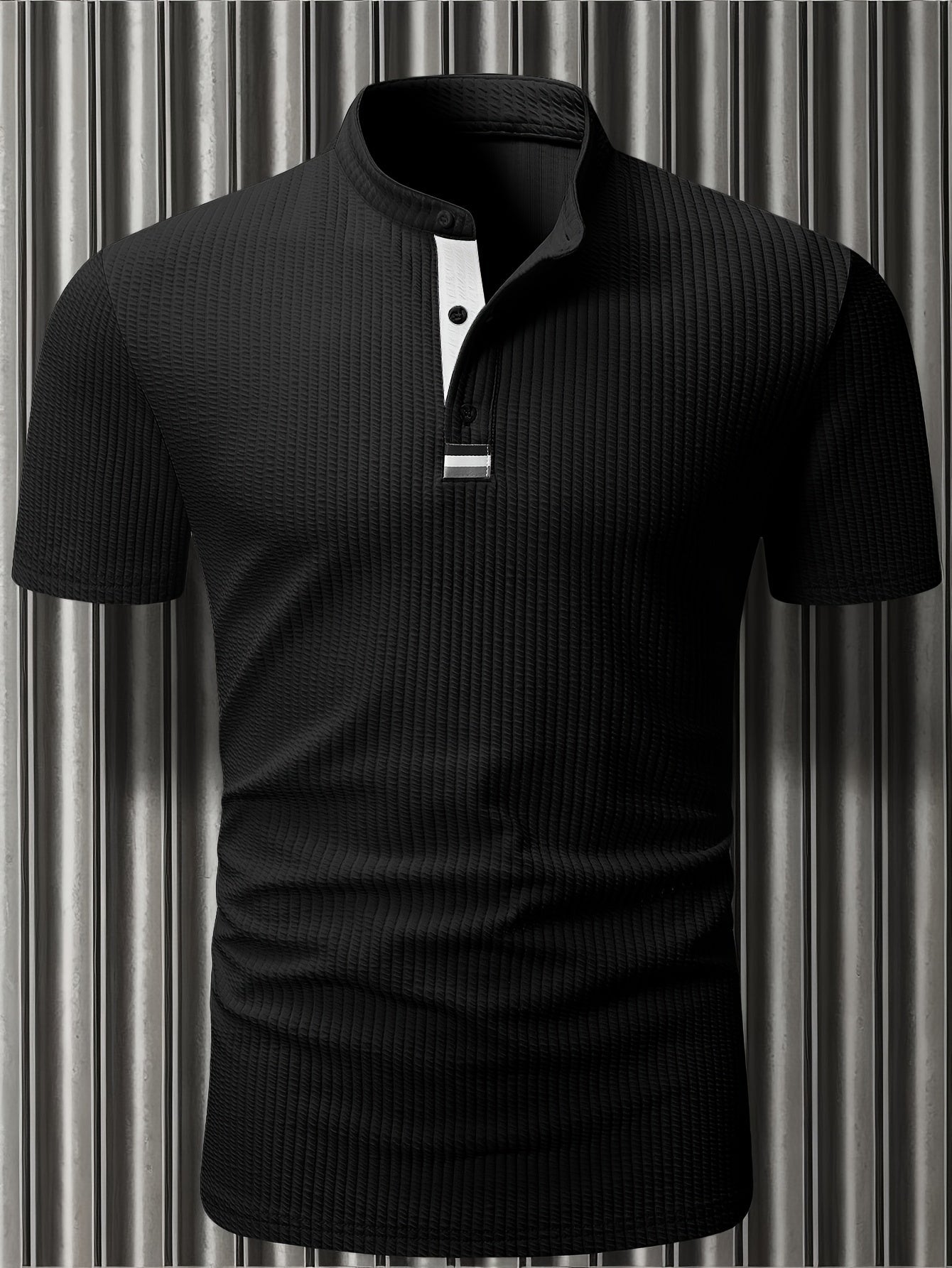 Herren Polohemd Modern Fit mit Stehkragen – Stilvolles Poloshirt für Büro und Freizeit