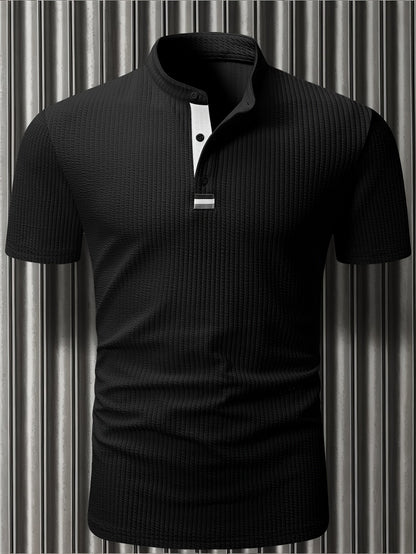 Herren Polohemd Modern Fit mit Stehkragen – Stilvolles Poloshirt für Büro und Freizeit