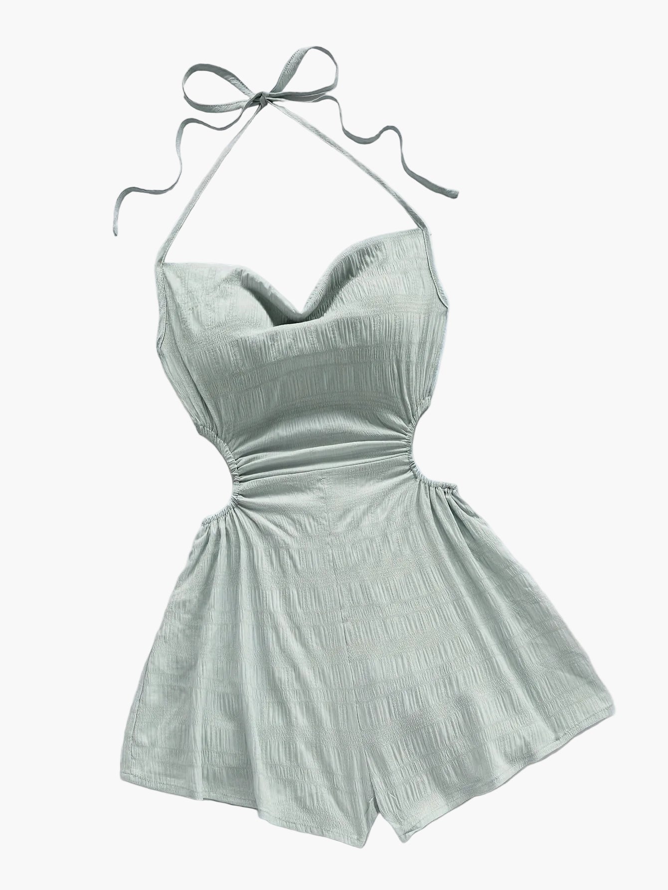 Damen Jumpsuit mit Neckholder und Cut-Outs – Modischer Einteiler für Urlaub & Sommer