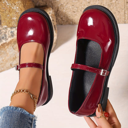 Damen Mary Jane Schuhe im Preppy-Stil – Bequeme Ballerinas für Alltag & Freizeit