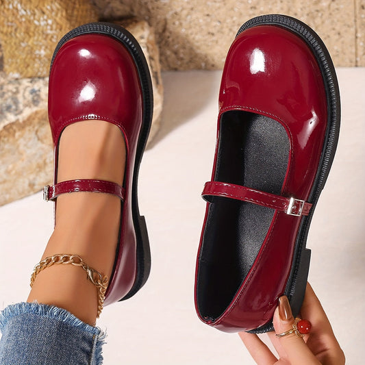 Damen Mary Jane Schuhe im Preppy-Stil – Bequeme Ballerinas für Alltag & Freizeit