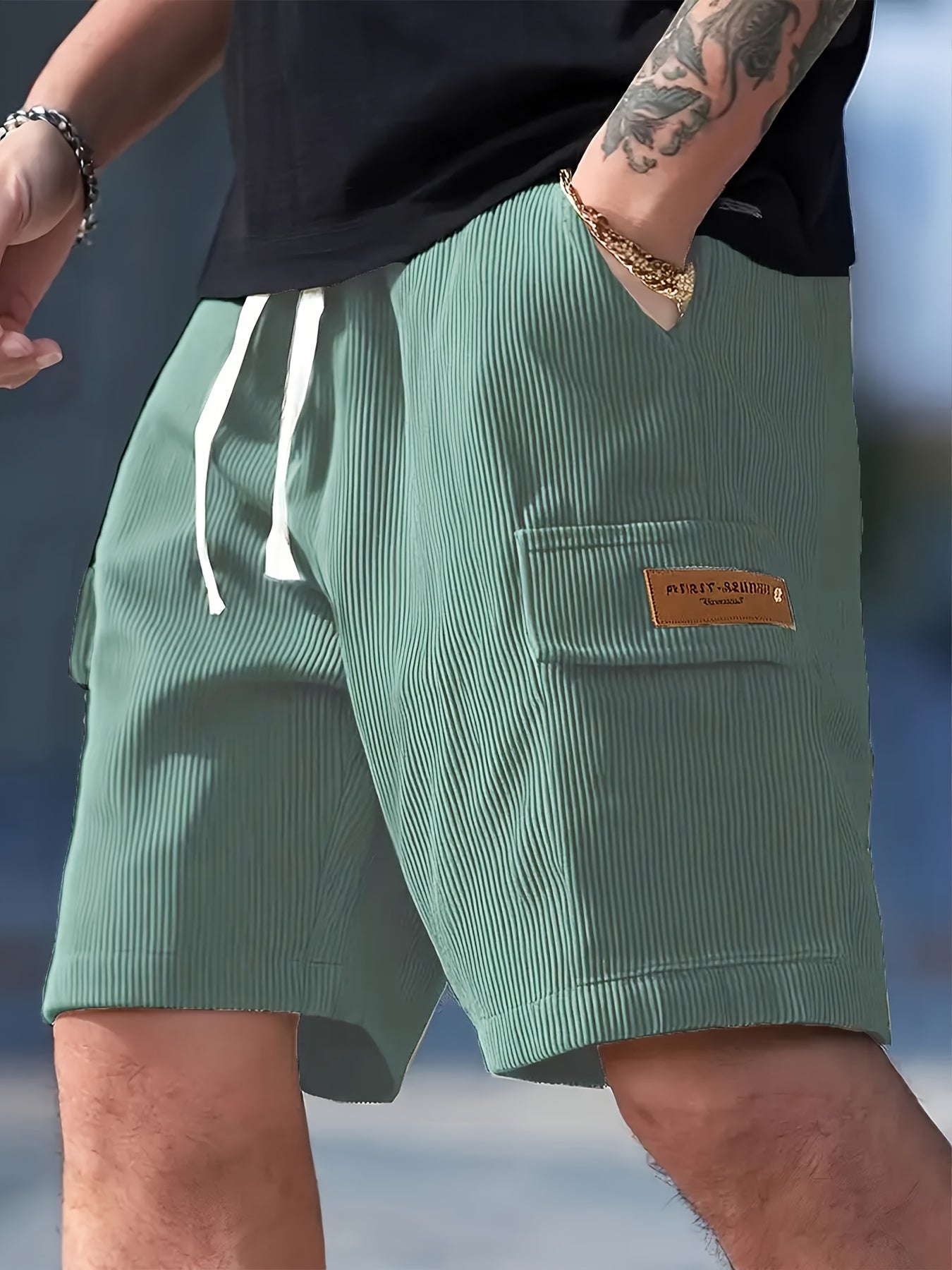 Herren Freizeitshorts mit Kordelzug – Modische Sommer Bermuda für Alltag & Freizeit