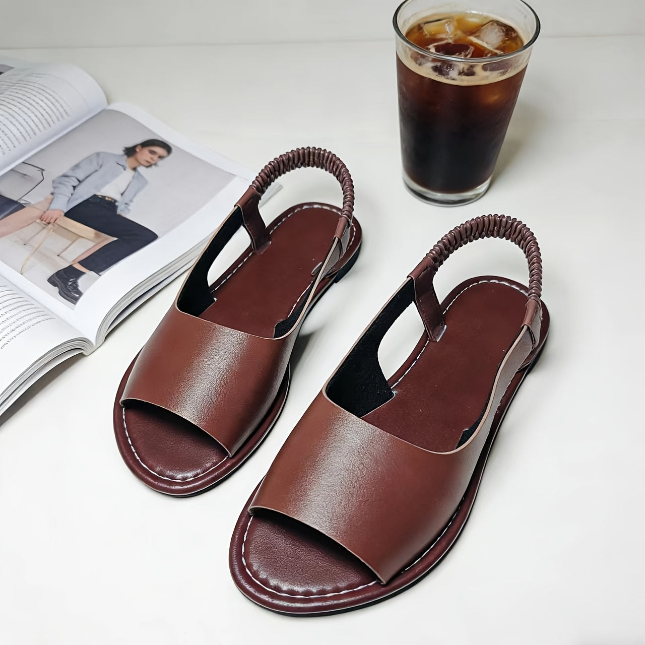 Damen Geflochtene Sling-Sandalen für Alltag und Freizeit