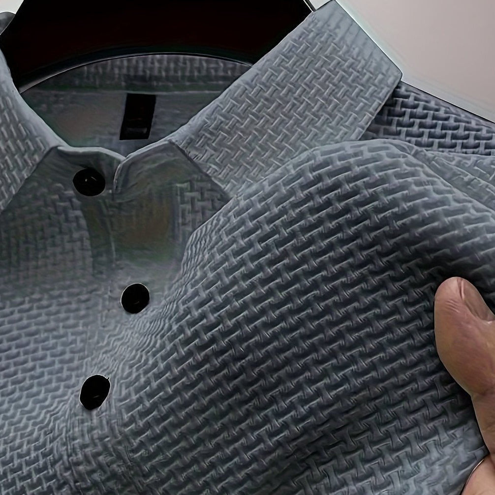 Herren Poloshirt mit Struktur – Casual Stil für Alltag und Freizeit