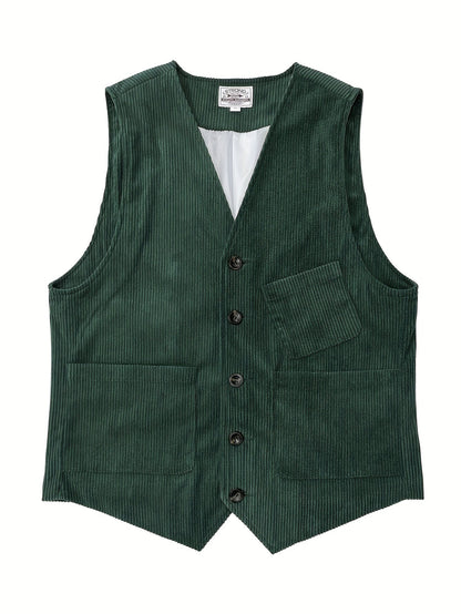 Herren Vintage Weste für Business und Freizeit – Eleganter Retro-Look