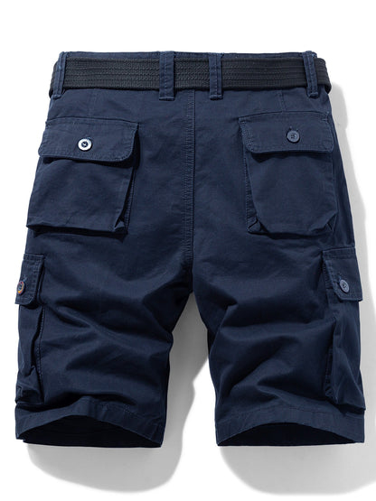 Herren Cargo Shorts Freizeit Klassisch mit Gürtel und Taschen
