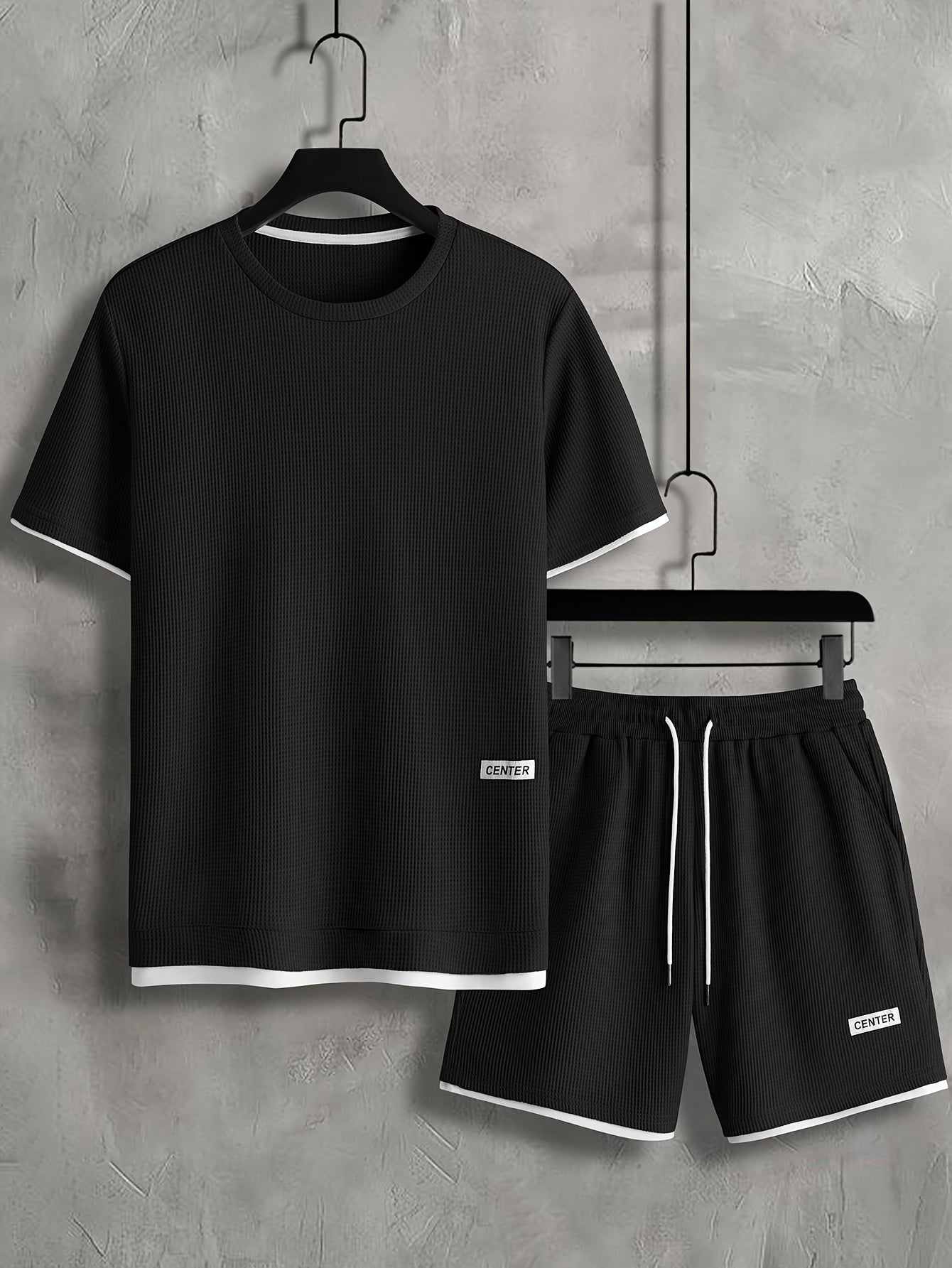 Herren Freizeit Set – Kurzarm Shirt & Shorts, Lounge & Sport, Modernes Streetwear Outfit
