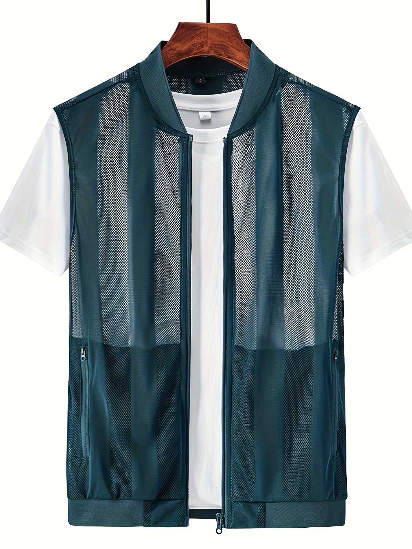 Herren Weste mit Reißverschluss und sportlichem Design – Ideal für Freizeit und Outdoor