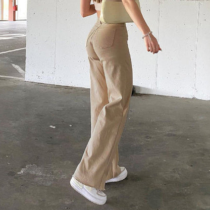 Tracy – Damenweite Hose in Khaki