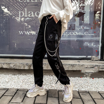 Katy – Damen Haremshose mit Punk-Taschen