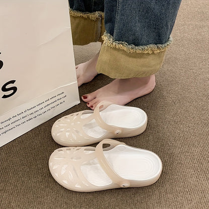Damen Komfort Garten Clogs – Freizeit Sandalen mit Riemen, Sommer Outdoor Schuhe