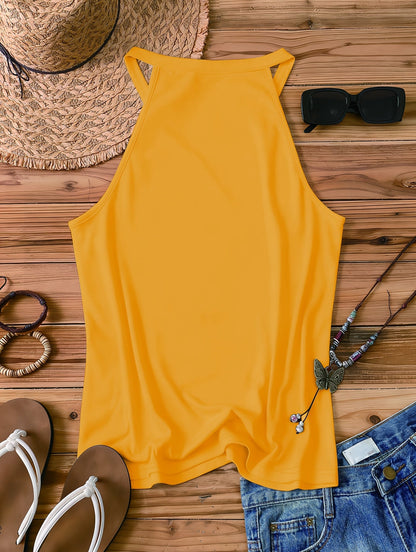 Damen Tanktop im Boho-Stil mit Spruch und Sonnenmotiv – Perfekt für den Sommer, Freizeit & Strand