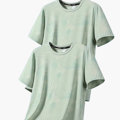 Herren Funktions-T-Shirts – Lässige Sommeroberteile mit tropischem Muster, ideal für Freizeit und Sport
